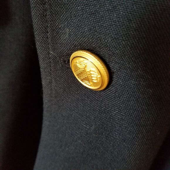 Vintage David Taylor wool blend blazer navy size 50B - Picture 2 of 12